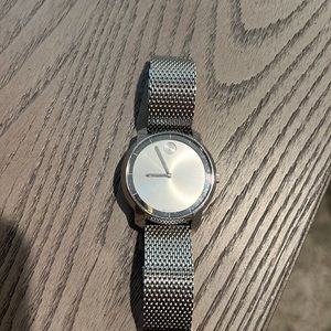 Movado silver watch barely used